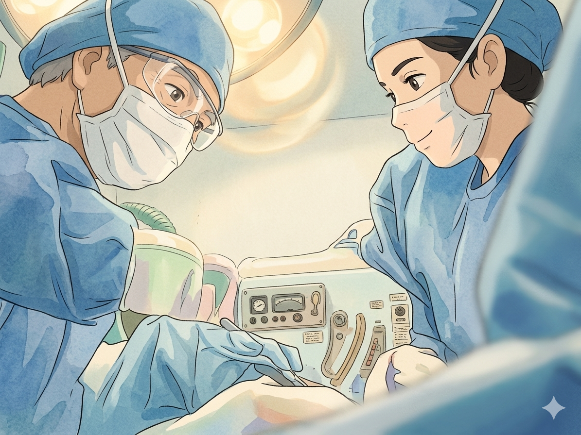 수술 현장 이미지